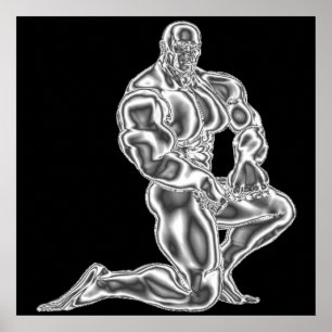 Mannen Bodybuilding Pose Poster