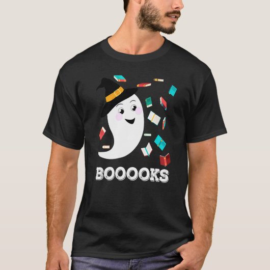 Mannen Boeken Bibliothecaris Halloween Schattige G T-shirt (Voorkant)