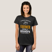 Mannen boer Grandpa Boerderij Farming Rancher Agri T-shirt (Voorkant volledig)