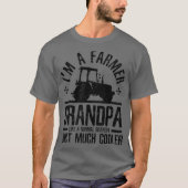 Mannen Boer Opa - Grappige Boerderij Grootvader T-shirt (Voorkant)