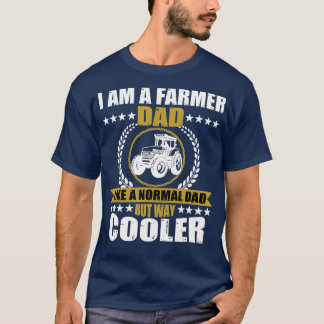 Mannen boer Pap Gift Tractor Boerderij Vader T-shirt