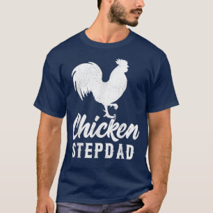 Mannen Boerderij Farmer Funny Chicken Stepdad Fat T-shirt