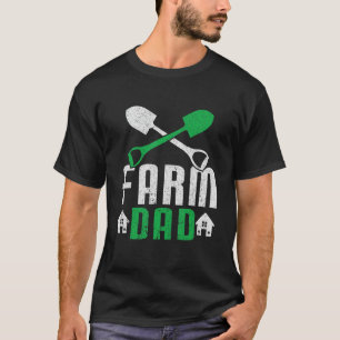 Mannen Boerderij Pap Tractor Boerderij Papa Farmer T-shirt