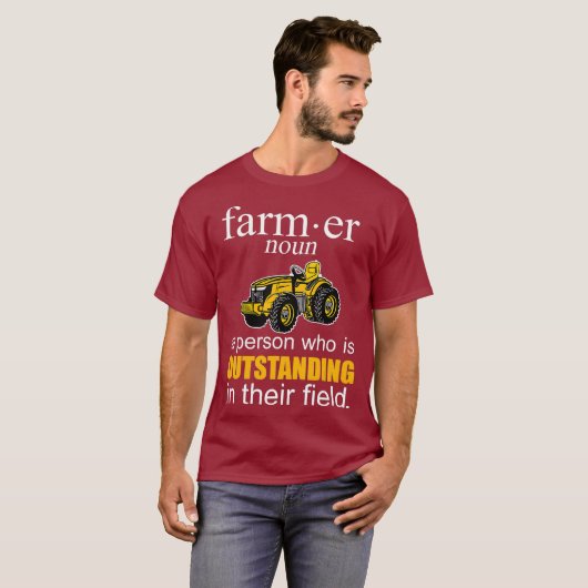Mannen Boerderij voor de boerenboerderij van Farml T-shirt (Voorkant volledig)