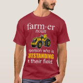 Mannen Boerderij voor de boerenboerderij van Farml T-shirt (Voorkant)