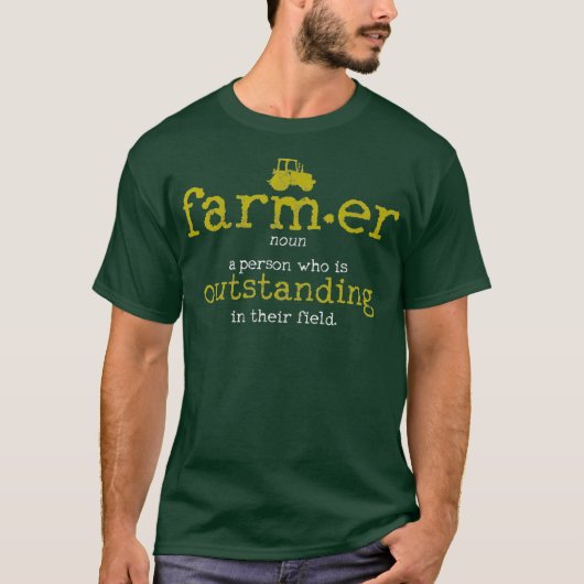 Mannen boerendefinitie Woordenboek Funny Boerderij T-shirt (Voorkant)