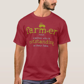 Mannen boerendefinitie Woordenboek Funny Boerderij T-shirt