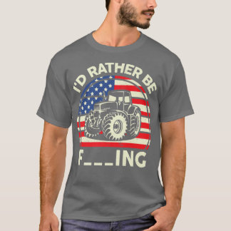 Mannen boerenjongen grappig dat ik liever Vinta kw T-shirt