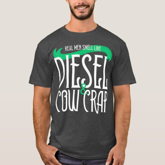 Mannen boerentractor Funny Farming T-shirt (Voorkant)