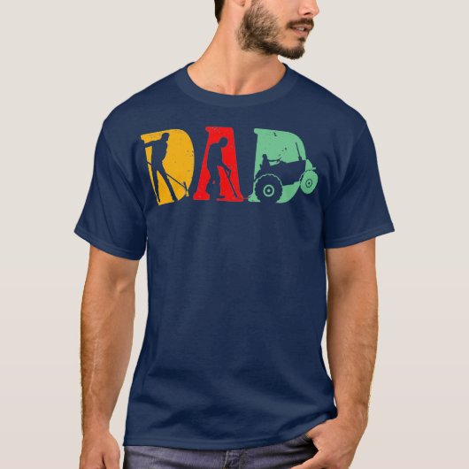 Mannen Boerenvaders Tractoren - retro T-shirt (Voorkant)