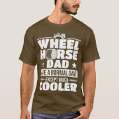 Mannen boerenvedersporttractor t-shirt (Voorkant)