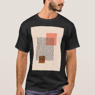 Mannen Boho Abstracte vormen Middeleeuwse moderne  T-shirt