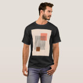 Mannen Boho Abstracte vormen Middeleeuwse moderne T-shirt (Voorkant volledig)