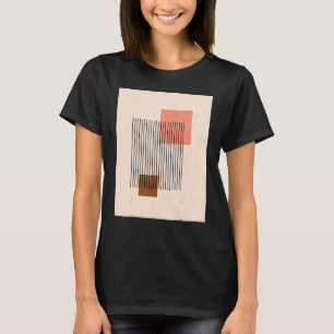 Mannen Boho Abstracte vormen Middeleeuwse moderne T-shirt