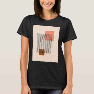 Mannen Boho Abstracte vormen Middeleeuwse moderne T-shirt
