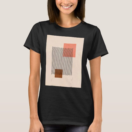 Mannen Boho Abstracte vormen Middeleeuwse moderne T-shirt (Voorkant)