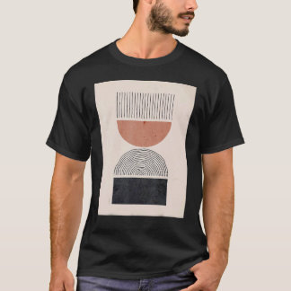 Mannen Boho Abstracte vormen midden eeuw Modern 5 T-shirt