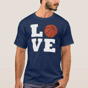 Mannen Bold Basketball LOVE Player of Coach T-shir T-shirt
