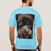 Mannen Bold lnk Style T-shirt" T-shirt (Achterkant)
