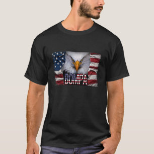 Mannen Bompa Eagle Bompa American Bald Eagle Eyes T-shirt