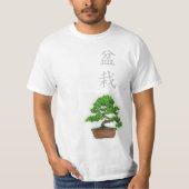 Mannen Bonsai Tree T-shirt (wit) (Voorkant)