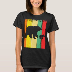 Mannen Bonus Grandpa Bär Bonus Grandad T-shirt