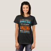 Mannen Bonus Pap Bonus Dochter Stepfather Stepdaug T-shirt (Voorkant volledig)
