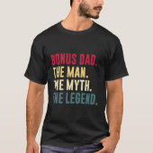 Mannen Bonus Papa Man Myth Legend Shirt Funny Fath (Voorkant)