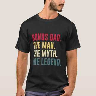 Mannen Bonus Papa Man Myth Legend Shirt Funny Fath