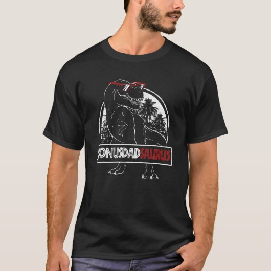 Mannen Bonusdadsaurus Dinosaur Papa Bonus Pap Saur T-shirt (Voorkant)