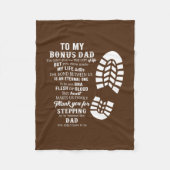 Mannen bonusvaders dag cadeau van Stepdad voor Fleece Deken (Voorkant)
