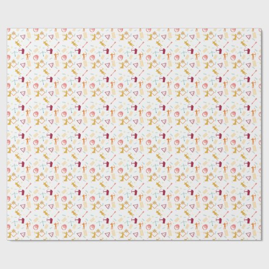 Mannen boogschieten - Boys Bow and Arrow Pattern Cadeaupapier (Vlak)