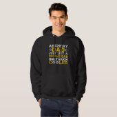 Mannen boogschieten vader net als een gewone vader hoodie (Voorkant volledig)