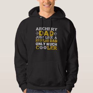 Mannen boogschieten vader net als een gewone vader hoodie