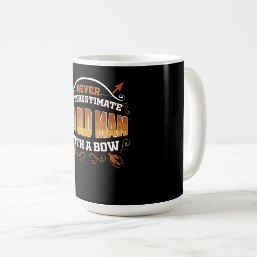 Mannen boogschutter met Boog Cadeau Koffiemok (Voorkant rechts)