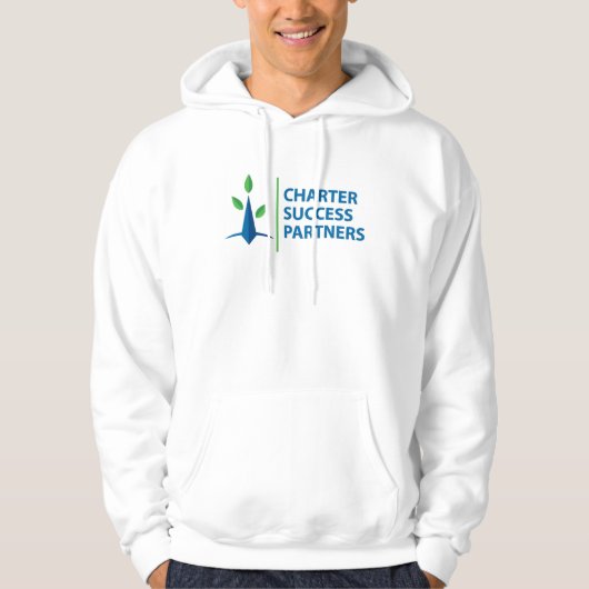Mannen, Boom met gestapelde CSP logo Hoodie (Voorkant)