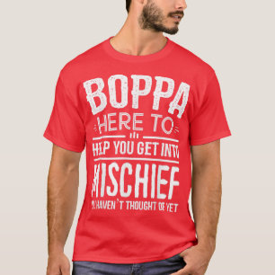 Mannen Boppa-T-shirt van kleinkinderen Funny Grand T-shirt
