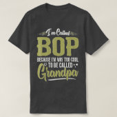 Mannen Bop's voor opa Mannen vaderdag Ik heet T-shirt (Design voorkant)