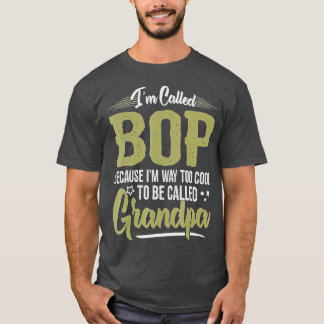 Mannen Bop's voor opa Mannen vaderdag Ik heet T-shirt