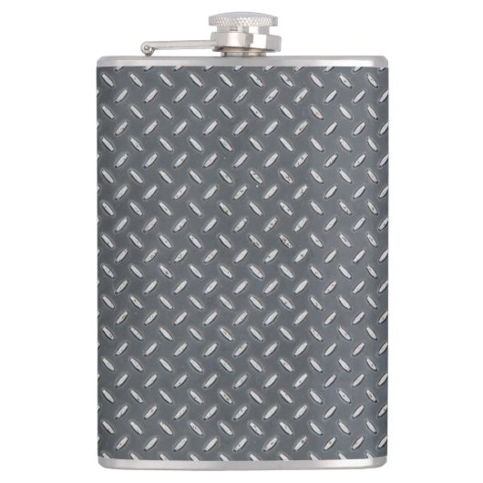 Mannen Bord Metal Kijk Diamond Heupfles (Voorkant)