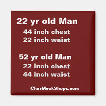 Mannen borst- en taillemetingen magneet