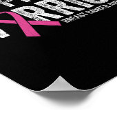 Mannen Borstkanker Awareness Month Roze lint Pop Poster (Hoek)