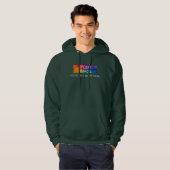 Mannen bosgroene handdoek voegt uw Afbeelding-Logo Hoodie (Voorkant volledig)