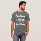 Mannen Bourbon en Horses Great Mood Fun Kentucky G T-shirt (Voorkant volledig)