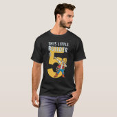 Mannen Bouw 5e Verjaardagsbouwer 5 Jaar Oud T-shirt (Voorkant volledig)