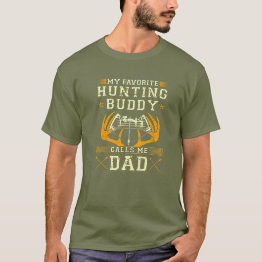 Mannen Bow Hunting Dad, Archery Deer Antlers Hunti T-shirt (Voorkant)