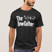 Mannen Bowfather Funny Archery Compound Bow T-shirt (Voorkant)