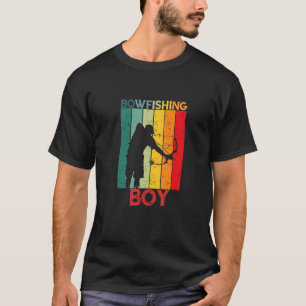 Mannen Bowfish Boy Bowfisher Fish Bow Hunting Ret T-shirt