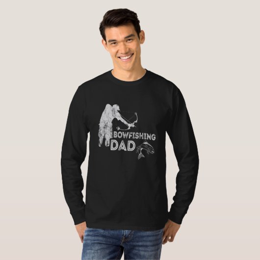 Mannen Bowfish Pap Bowfish Vader Bowfisher T-shirt (Voorkant volledig)