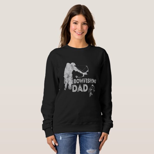 Mannen Bowfish Pap Bowfish Vader Bowfisher Trui (Voorkant volledig)